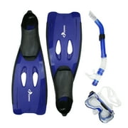 Pool Master 3pc Reef Diver Teen/Young Adult Pro Scuba or Snorkeling Swimming Pool Set - Medium -