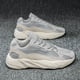 thumbnail image 5 of Zapatos de hombre Zapatillas de deporte casuales a juego de color Gris Calcetines bajos de tejido volador transpirable diario Zapatos de hombre, 5 of 8