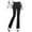 Black, variant on Women Stretchy Work Business Casual Straight Leg Trousers High Waist Pants