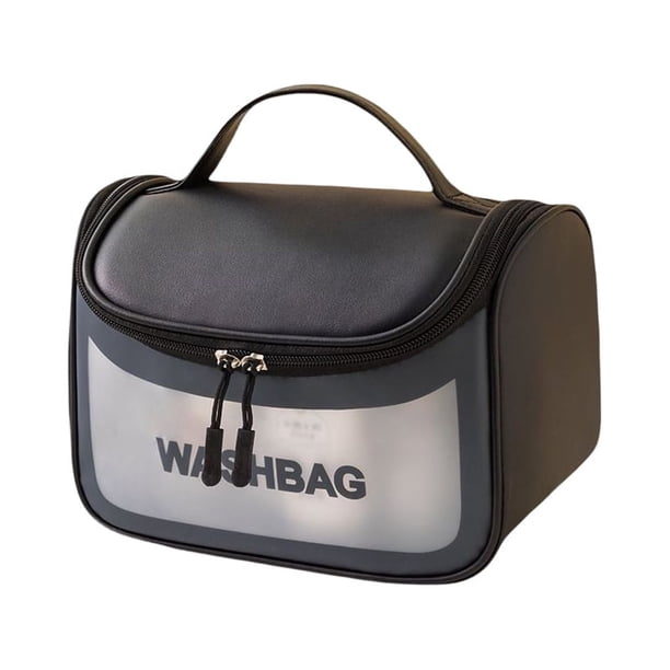 Billuyoard Bolsa de almacenamiento Bolsas a prueba de humedad Paquete multifuncional portátil Cosméticos Crema Cepillo de de al aire libre Almacenamiento y organización del hogar Negro 23*14*15cm
