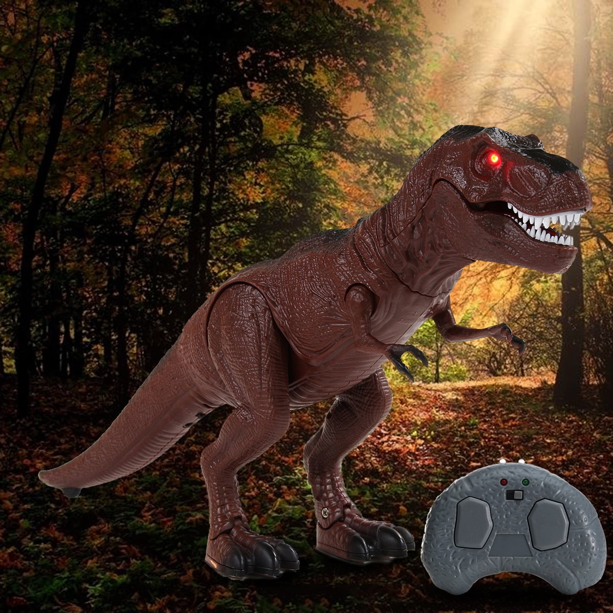 Walking Dinosaur Animal Kids Toy Model W Electric Remote Control Light Light Up Sound Action Figure Real Movement Gifts Walmart Com Walmart Com