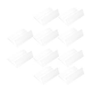 10 Pcs Label Holder Display Shelves L-shape Sign Tag Stand Price Acrylic Clear Show Rack