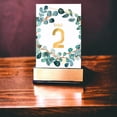 thumbnail image 2 of Blue Eucalyptus 25 Pcs Table Number Cardss Wedding Ceramony Engagement Events Parties Birthday With Head Table 4x6 Inch, 2 of 3