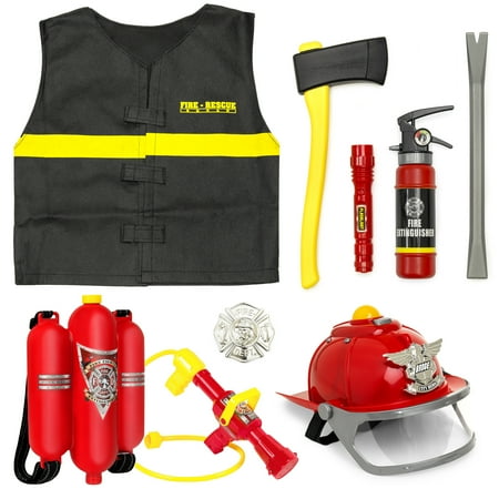 - Best Choice Products 10-Piece Pretend Toy Firefighter Playset