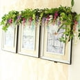 thumbnail image 2 of 2Pcs 7Ft/Pcs Artificial Wisteria Vine, Flower Garland Wisteria Vine Rattan Hanging Flowers for Outdoor Ceremony,White, 2 of 7