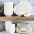 thumbnail image 3 of Gibson Home Gracious Dining Gourmet Expressions 40 Piece Embossed Porcelain Dinnerware Set, 3 of 5