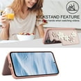 thumbnail image 3 of for Samsung Galaxy A14 5G 6.6-inch Crossbody Wallet Case, Women Flip Cover Flower Design PU Leather Kickstand Card Slots Wrist Strap Lanyard Purse Phone Case for Galaxy A14 5G 6.6-inch, Rosegold, 3 of 9