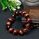 thumbnail image 4 of Pulsera TahLga con forma de ojo de tigre rojo, 16 mm, para hombre, muñeca extragrande, 4 of 5