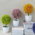thumbnail image 3 of Artificial Bonsai Lifelike Non-fading Plastic Simulation Plants Flowers Decor for Table, 3 of 8
