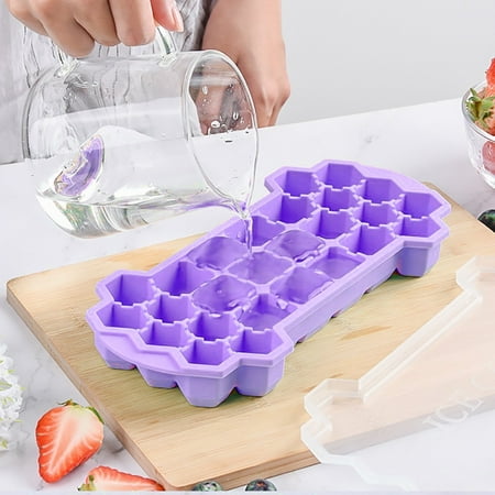 

KEUSN Faveolate Shape Ice-Cube Maker Ice Tray IceCube Mold Storage Containers