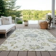 thumbnail image 6 of Addison Rugs Chantille Indoor/Outdoor Transitional Floral Ivory Washable Rectangle Rug, 3' x 5', 6 of 6