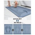 thumbnail image 5 of SIXHOME Blue Bathroom Rugs Absorbent Quick Dry Bath Mat Non Slip Bath Rug with Rubber Backed Bath Mat for Bathroom Floor Low Profile Dirt Resistant Shower Rugs for Bathroom Sink Bathtub 24"x48", 5 of 8