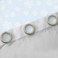 thumbnail image 4 of Homewish White Christmas Snowflake Curtains Pack of 2 (42x84 Each) for Female Men Adults,Xmas Festival Curtains Blackout,Happy New Year Bedroom Curtains,Lightweight Room Decor, 4 of 6