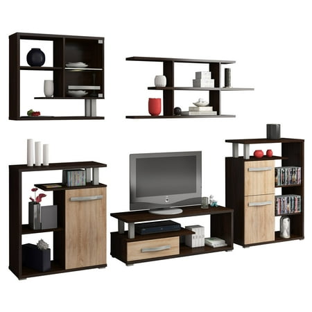 Furniture Agency Angel 5 Piece Low Profile Tv Set Walmart Com