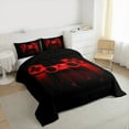 thumbnail image 3 of Erosebridal Classic 2-Piece Gamepad Black Red Comforter Bedding Sets, Twin, 3 of 7