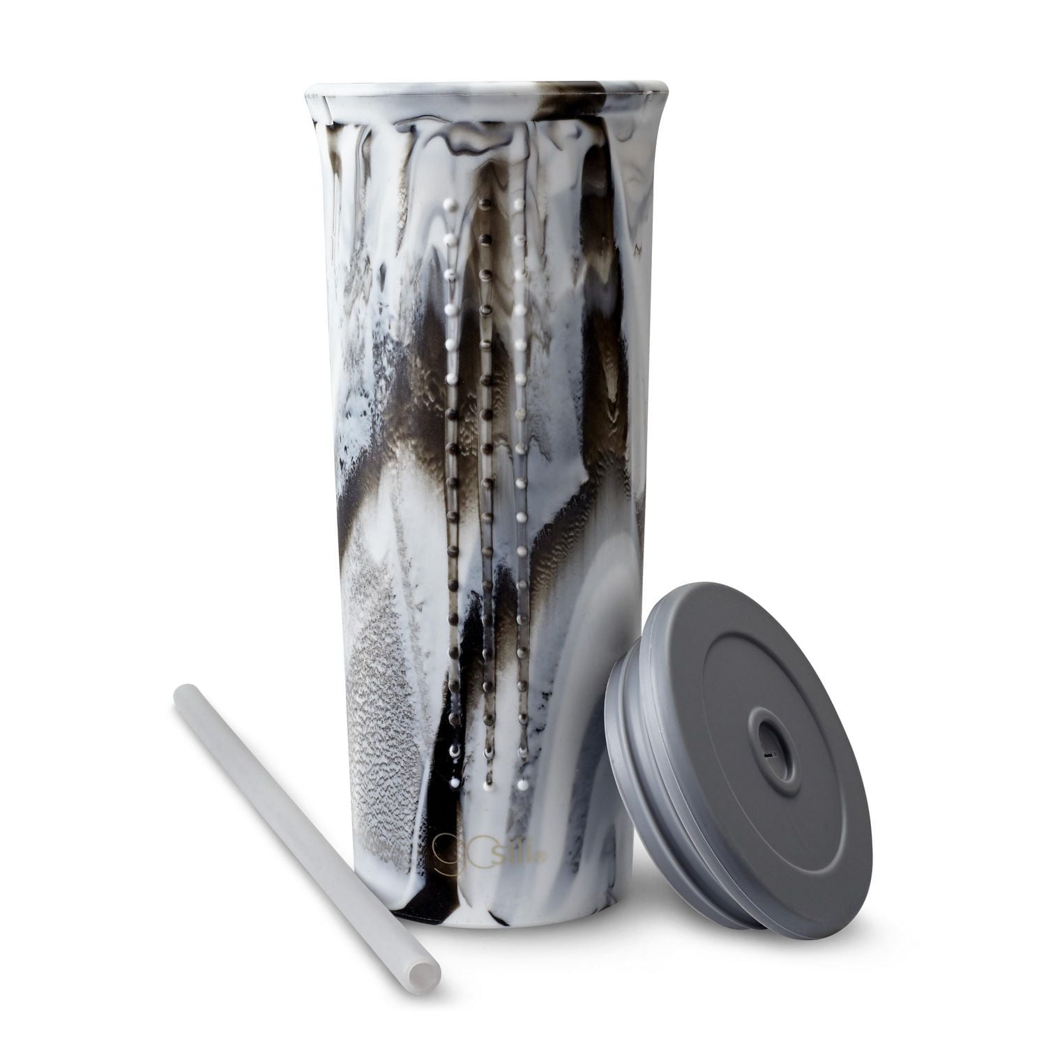 GoSili Straw Cup, 24oz. 1pk. Calacatta