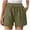 X-532Army Green, variant on YMNXA Womens Shorts Drawstring Elastic Waisted Solid Color Straight Leg Comfortable Breathable Loose Fit Shorts For Casual Daily Wear,Army Green,L