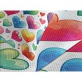 thumbnail image 4 of Ambesonne Colorful Quilted Bedspread Set 3 Pcs, Retro Groove Hearts 90s, Queen Size, White Multicolor, 4 of 4