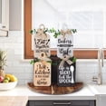 thumbnail image 6 of CY5O5ee 4PCS Kitchen Wall Decor Rustic Farmhouse Tiered Tray Kitchen Wood Hangings for Home Kitchen Dining Living Room Bar Table Decoration, 6 of 6