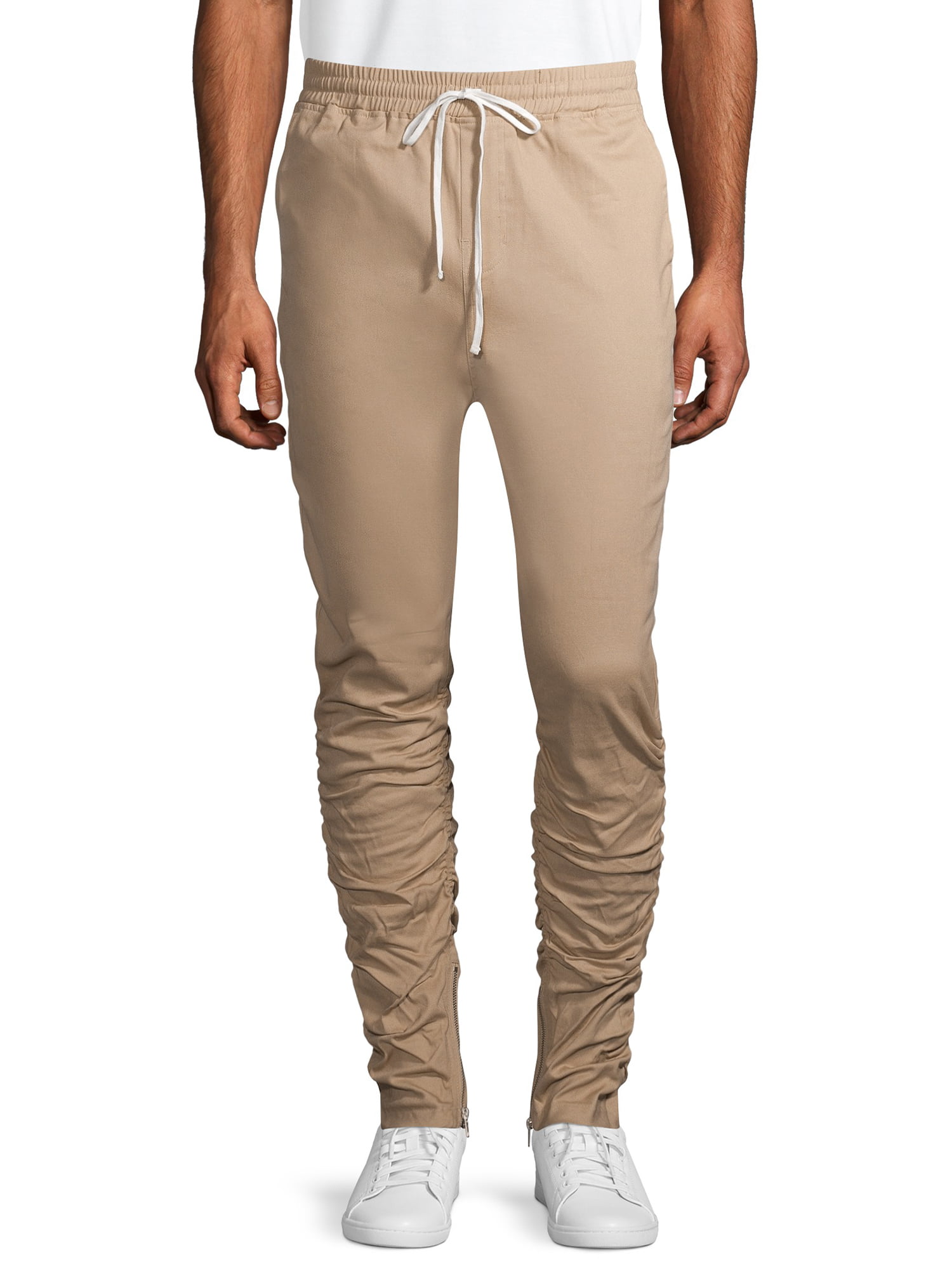 mens pants with zipper at ankle