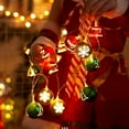 thumbnail image 3 of 20 LED Christmas Ball String Lights 3m Battery Operated Fairy Lights with Flash and Steady Modes, Red Green Gold Shatterproof Bulb Ornaments for Xmas Tree Holiday Party Decoration, 3 of 9