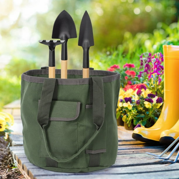 Sac à outils de jardin Ymiko, porte-outils de jardinage, pochette de sac à  outils de jardin étanche, organisateur de porte-seau pour outil de  jardinage portable 