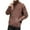 Coffee, variant on Yiaimeir Mens Turtleneck Fleece Pullover Sweatshirt Long Sleeve Warm Casual Loose Fit Top with Kangaroo Pocket for Autumn Winter
