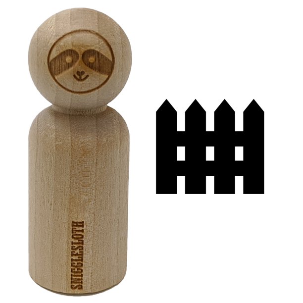Picket Fence Solid Rubber Stamp for Scrapbooking Crafting Stamping Small 3/4 Inch Walmart