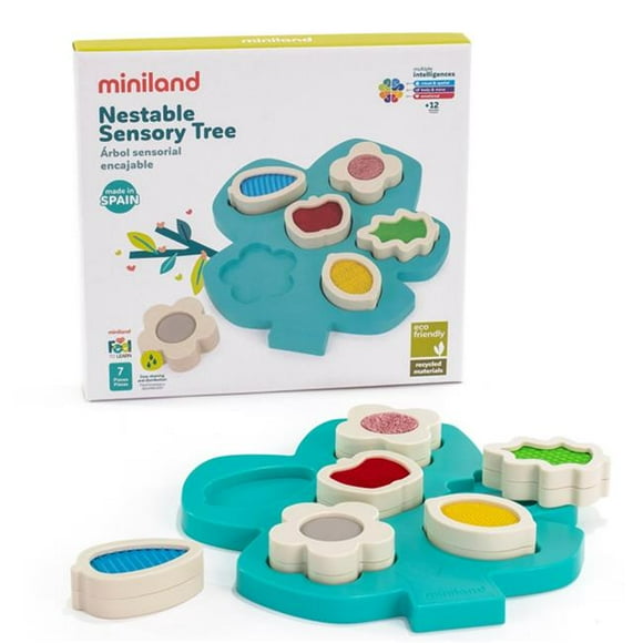 Miniland Educational MLE97344 Feel to Learn - Nestable Sensory Tree