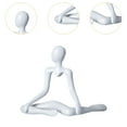 thumbnail image 6 of deevoka Thinker Statue Abstract Sculpture for Cabinet Dining Table Table Centerpiece White, 6 of 9