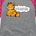 thumbnail image 3 of Garfield - Not Always Right - Toddler And Youth Girls Raglan Graphic T-Shirt, 3 of 5