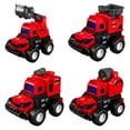 thumbnail image 2 of syligr 4 PCS Construction Vehicles Toy Set Press & Go Kids Toys with Excavator Crane Fire Truck Wrecking Vehicle for Toddlers Boys Age 3 4 5 6 Sandbox Play Gift Idea, for Birthday Christmas, 2 of 6