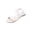 White, variant on Summer Womens Sandals Flat Sandals with Elastic Straps,Open Toe Slip-On Shoes