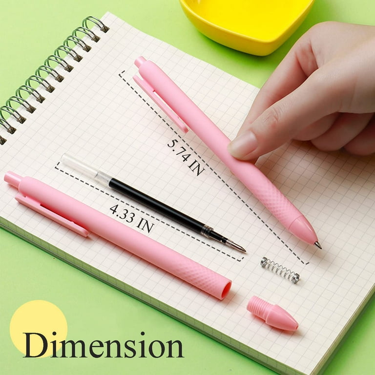 WY WENYUAN Cute Pens, 12 Pack Fine Point Smooth Writing Pens, Pastel  Ballpoint Pens Bulk, Colorful Best Gift Pens, Black Ink 1.0 mm Journaling  Pen