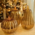 thumbnail image 7 of LED Glass Pumpkin Decoration – Warm Glowing Tabletop Ornament for Fall Halloween Home Decor, A, 7 of 7