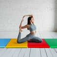 thumbnail image 6 of BalanceFrom 2-Pack 10ftx4ftx2in 4-Panel All-Purpose Folding Gymnastics Mat, Multicolored, 6 of 12