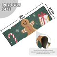 thumbnail image 5 of Yayeee Runner Rug for Bedroom 2'x6' Machine Washable Hallway Non Slip Mat, Green Christmas Gingerbread, 5 of 8