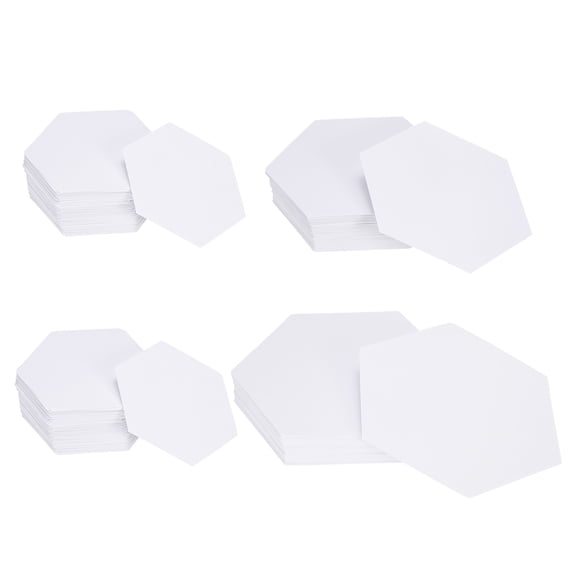 400 Count Hexagon Paper Piecing Paper for Quilting, 1 1.5 2 Inches English Paper Piecing Template, Foundation Paper Pieces Patchwork Supplies
