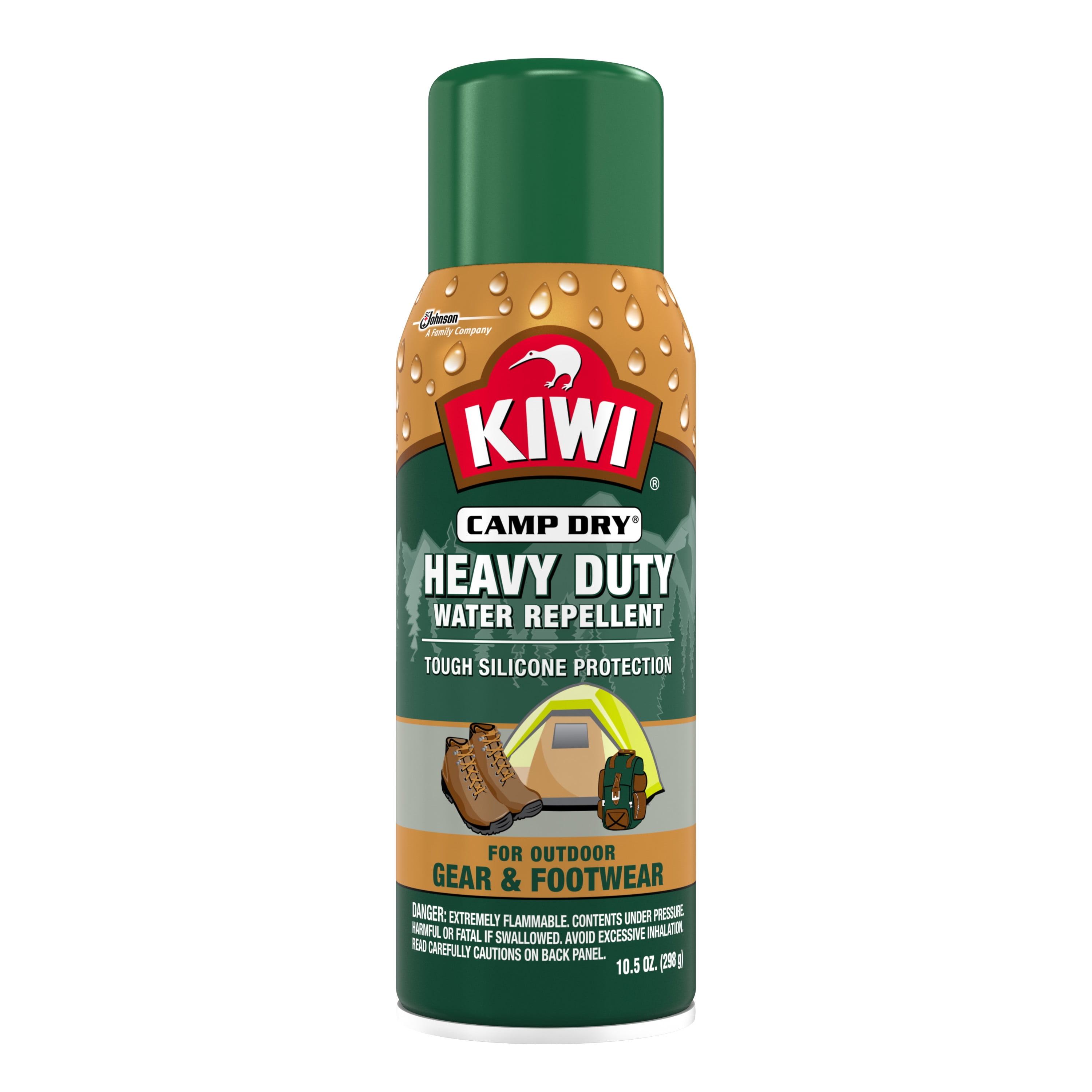 Kiwi Camp Dry Heavy Duty Water Repellant 10.5 Oz, 1 Case(4 Units