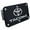 Matte Black, variant on Toyota Tacoma Dual Logo Trailer Hitch Plug (Chrome)