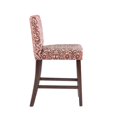 thumbnail image 4 of Hawthorne Collections Tabouret Contemporain en Bois/toile de 24 Po en Rouge, 4 of 14