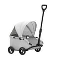 thumbnail image 2 of Cochecito para mascotas, carrito para perros y gatos, transpirable, de 4 ruedas, plegable, para gatitos, cachorros, conejos, compras y acampadas. gris, 2 of 8