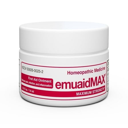 EmuaidMax First Aid Ointment Maximum Strength Skin Relief Cream, 0.5 oz