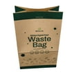 thumbnail image 1 of MKR Green Life Compostable Paper Food Waste Bags, Leak-Resistant Kitchen Organics Bags, 32 Bags (7L, 12" x 8" x 5"), 1 of 7