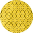 thumbnail image 1 of Ahgly Company Indoor Round Solid Yellow Modern Area Rugs, 7' Round, 1 of 4