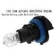 thumbnail image 2 of 2Pcs Front Daytime Running Light Bulb with Base for 3008 5008 C5 12V 24W 6216F6 89072904 PH24W, 2 of 5