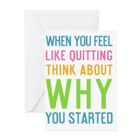 CafePress - Ipad When You Feel Like Quitting Thi - Greeting Card, Blank Inside (Best Greeting Card App For Ipad)