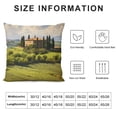 thumbnail image 5 of GOSMITH  Tuscan Throw Pillow Cushion Cover, Tuscany Seen from Stone Village of Montepulciano Italy in Cloudy Day, Decorative Square Accent Pillow Case, Green Brown, 5 of 5