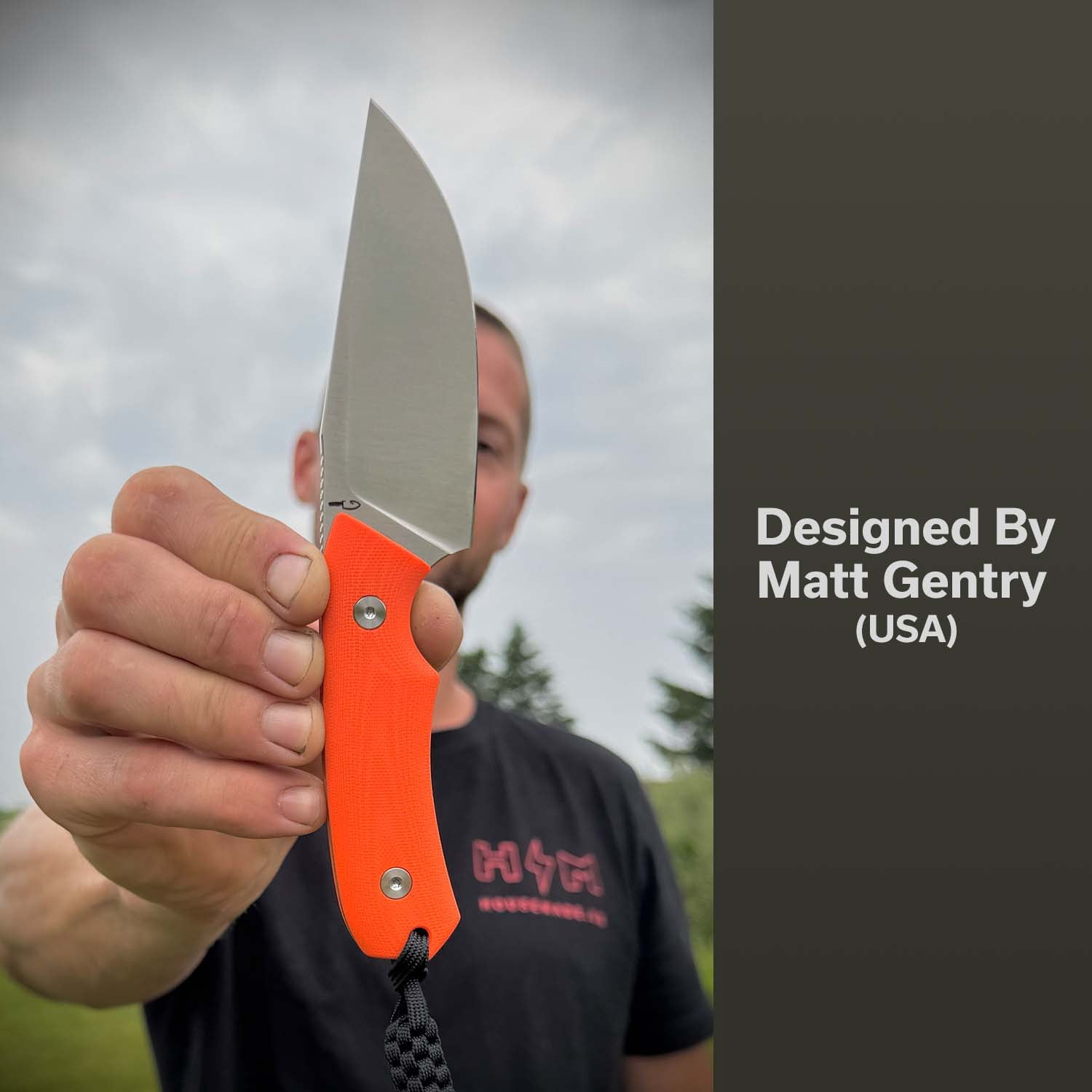 CIVIVI Knives Gander Fixed Blade Orange G10 & 14C28N Stainless Steel Knife C24058B-1