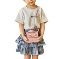 thumbnail image 3 of Lovebay Unisex Cute Bow Mini Messenger Bag Small Crossbody Purse Soft PU Leather, Pink, 3 of 3